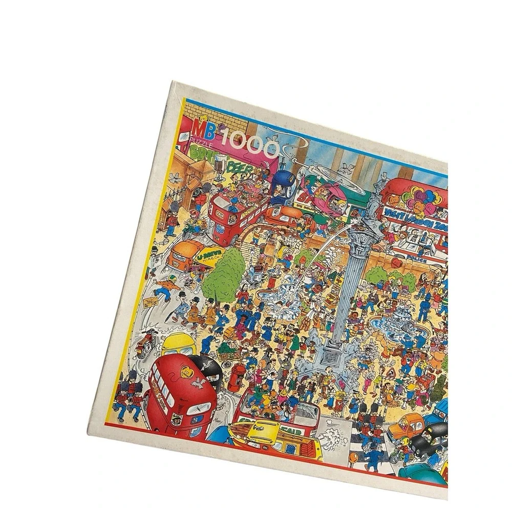 Vintage 1991 MB Puzzle I Love London 1000 Pieces Complete Holland